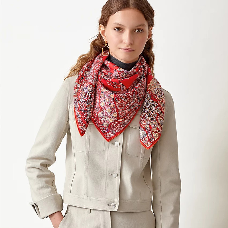 Hermès La Legende de la Foret scarf 90 outlook