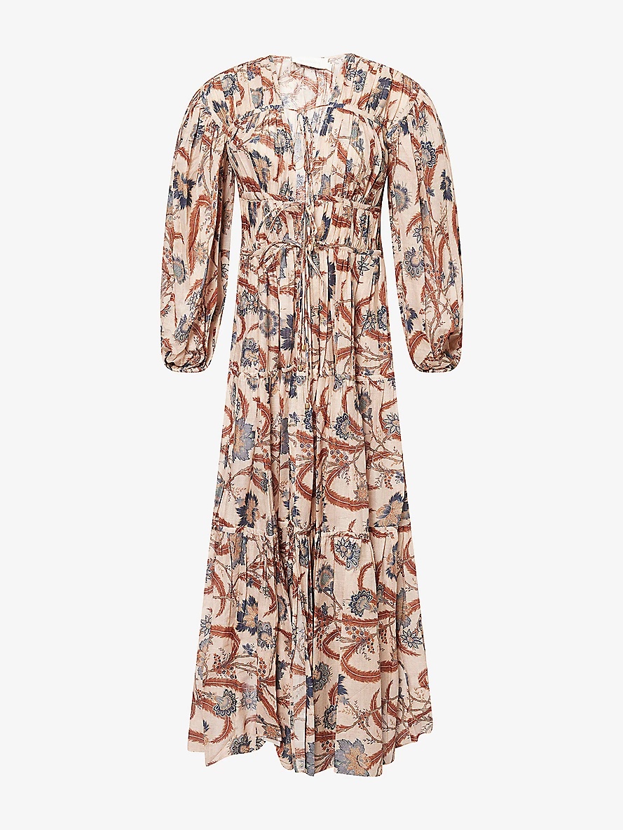 【Zimmermann】Ascension printed cotton maxi dress Ascension printed cotton maxi dress in multicoloured