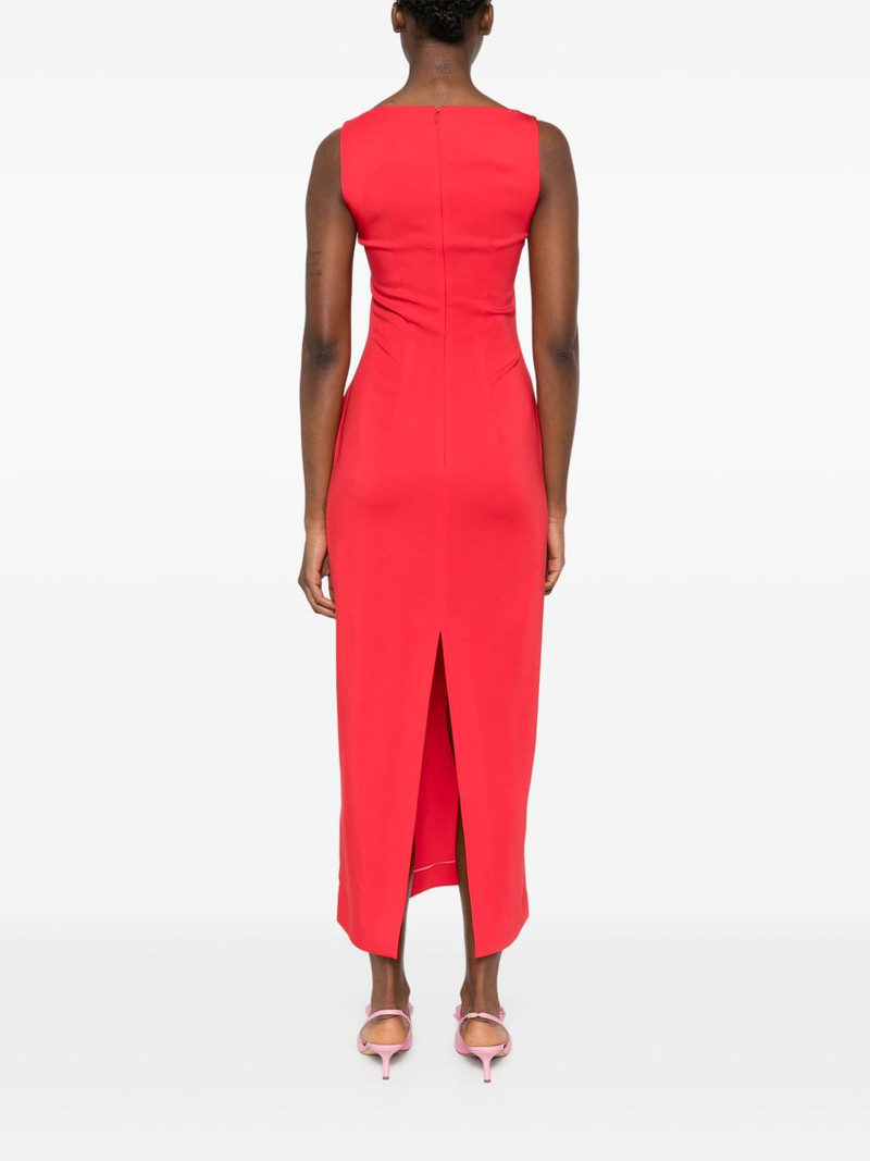 gathered-detail maxi dress 4