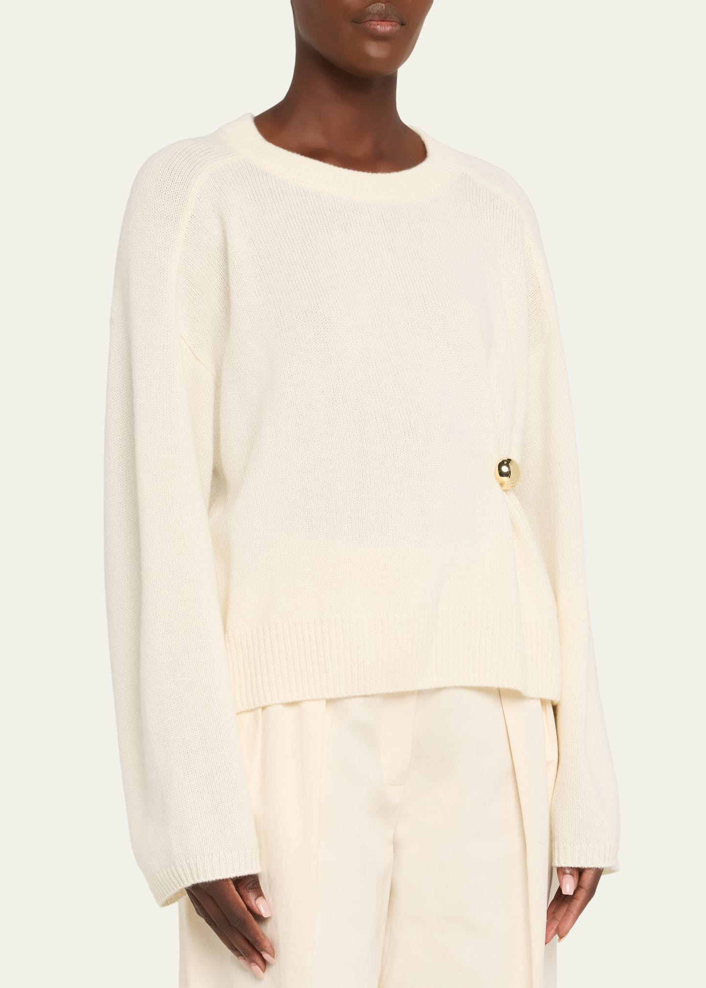 Bill Draped Cashmere Sweater - 4