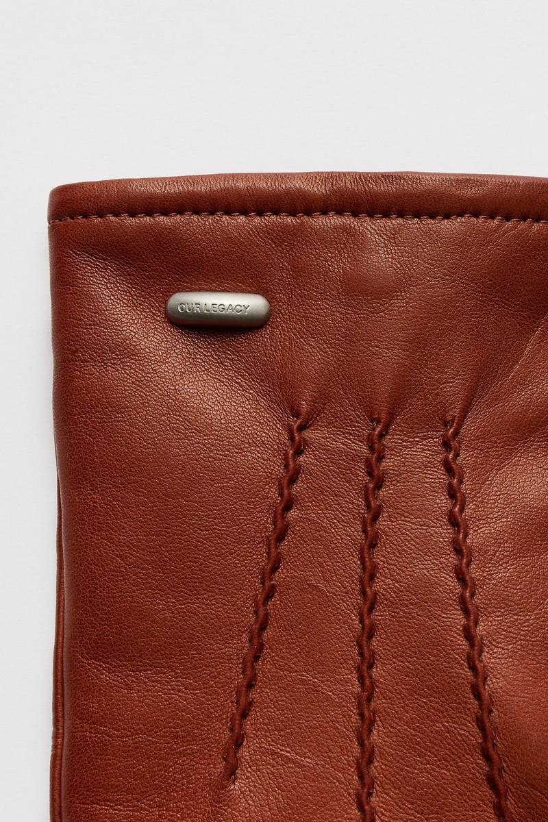 His Gloves Amber Brown Nappa 3