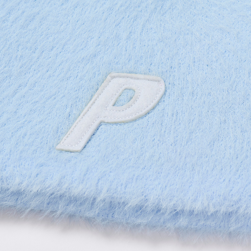 FAUX MOHAIR P NEIN CUFF BEANIE SKYLINE BLUE 3