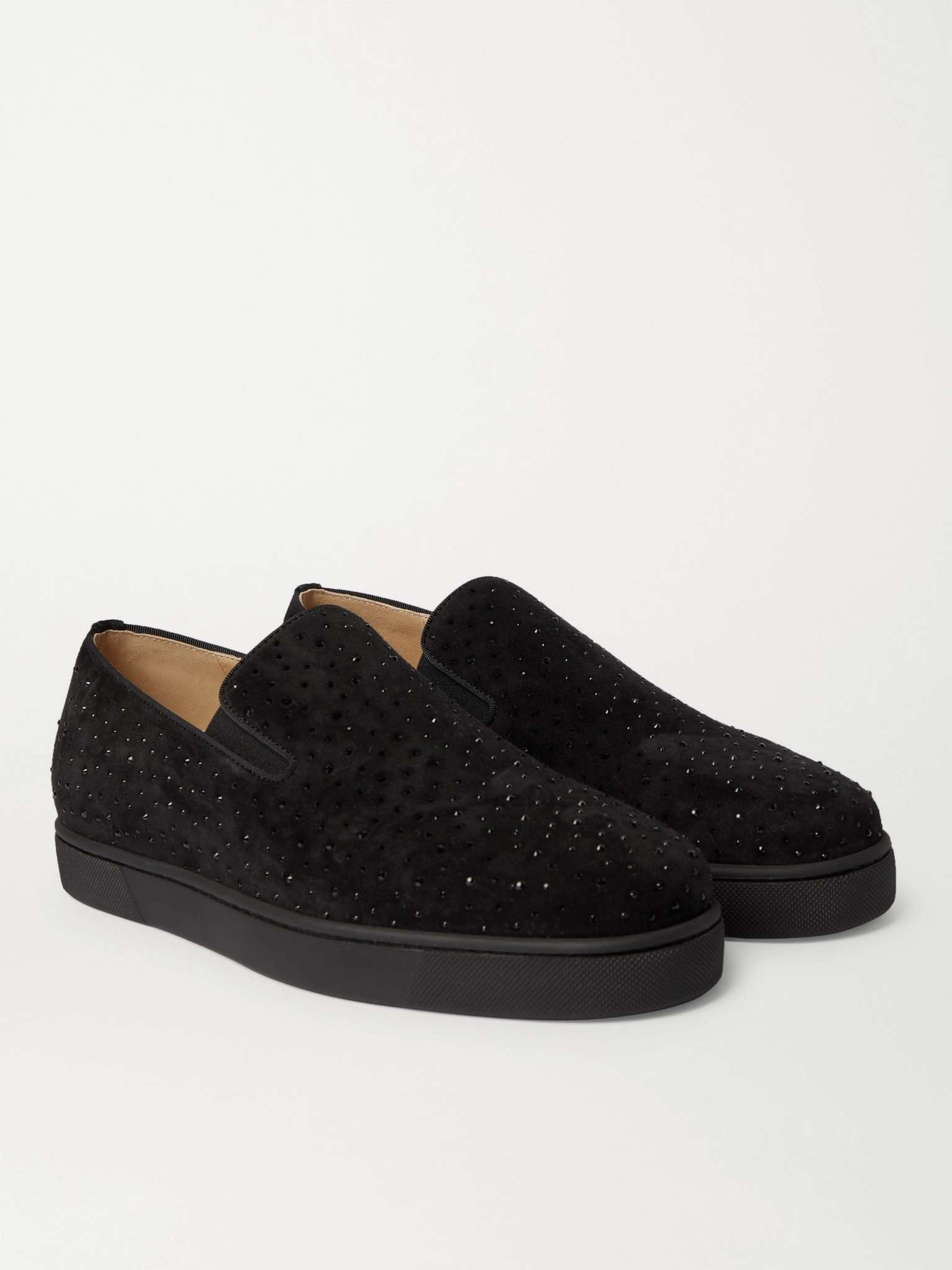 Boat Man Studded Velvet Slip-On Sneakers - 2