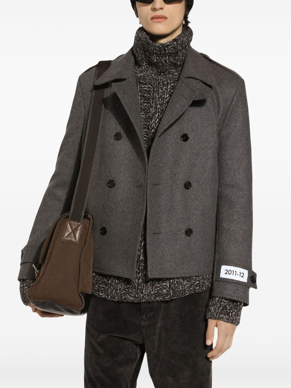 double-breasted peacoat - 5