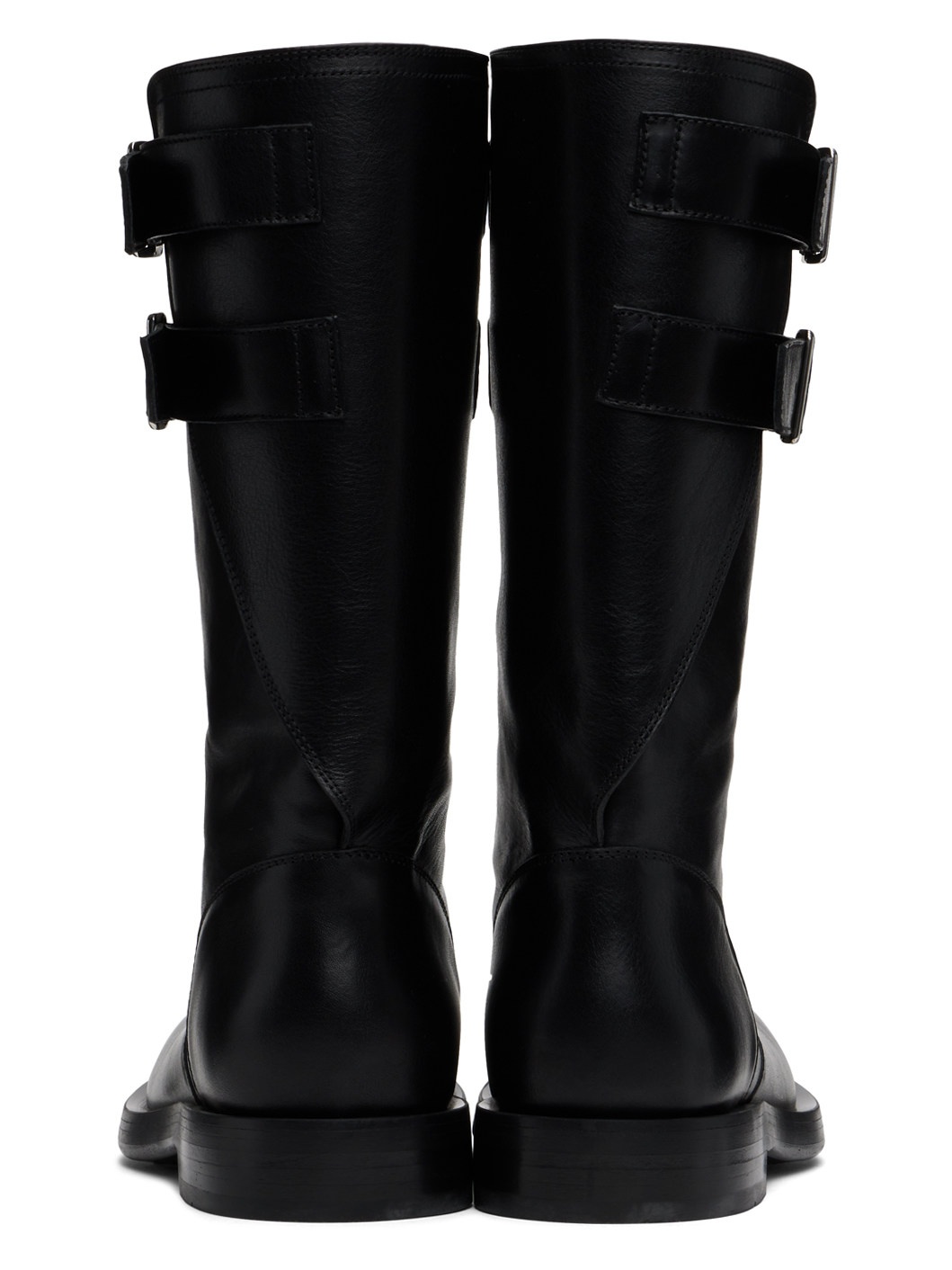 Black Milan Soft Biker Boots - 2