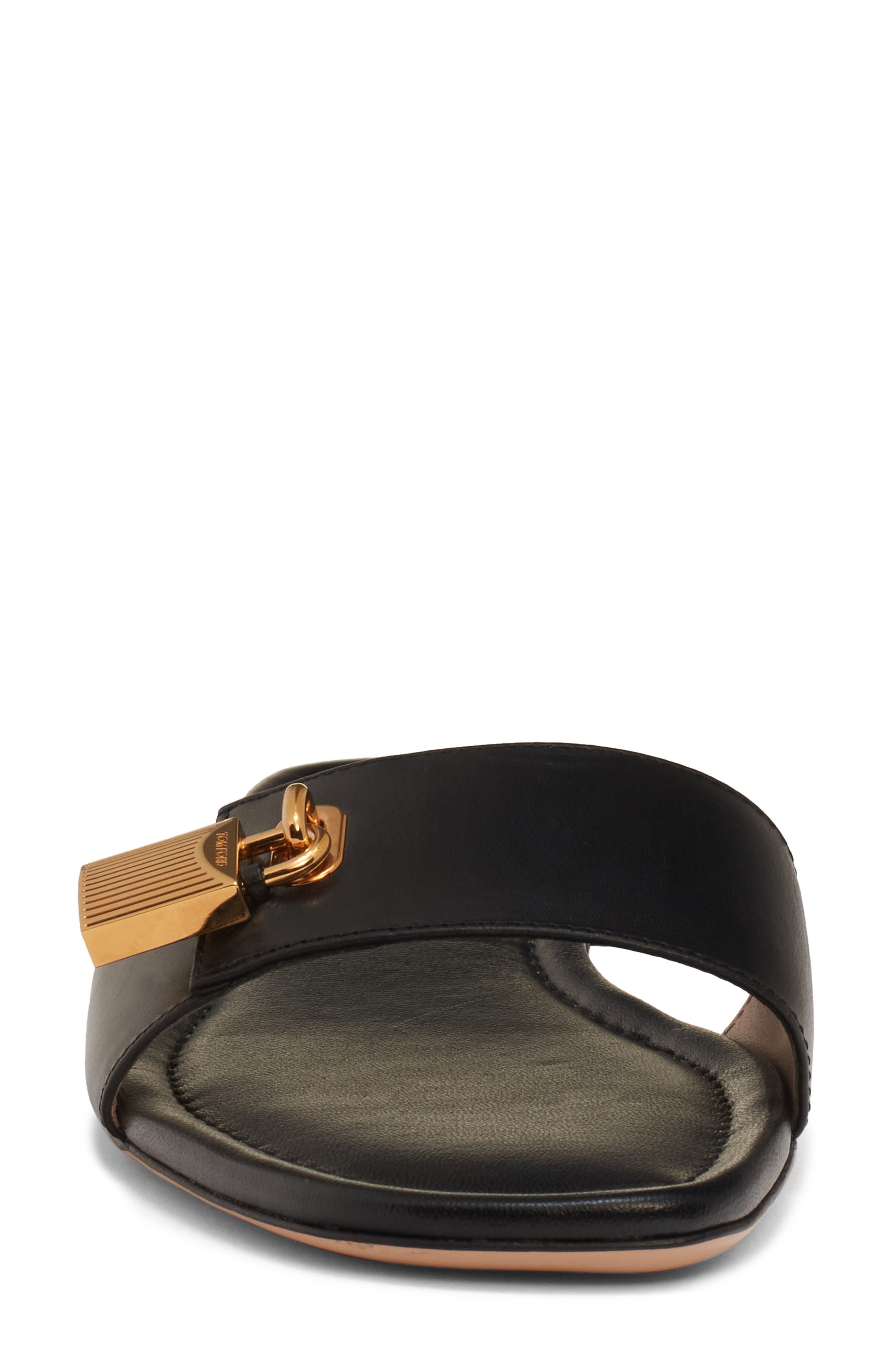 TOM FORD Padlock Slide Sandal in 1N001 Black at Nordstrom - 4