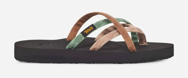 Women's Olowahu Flip-Flop Sandals in Black - 1