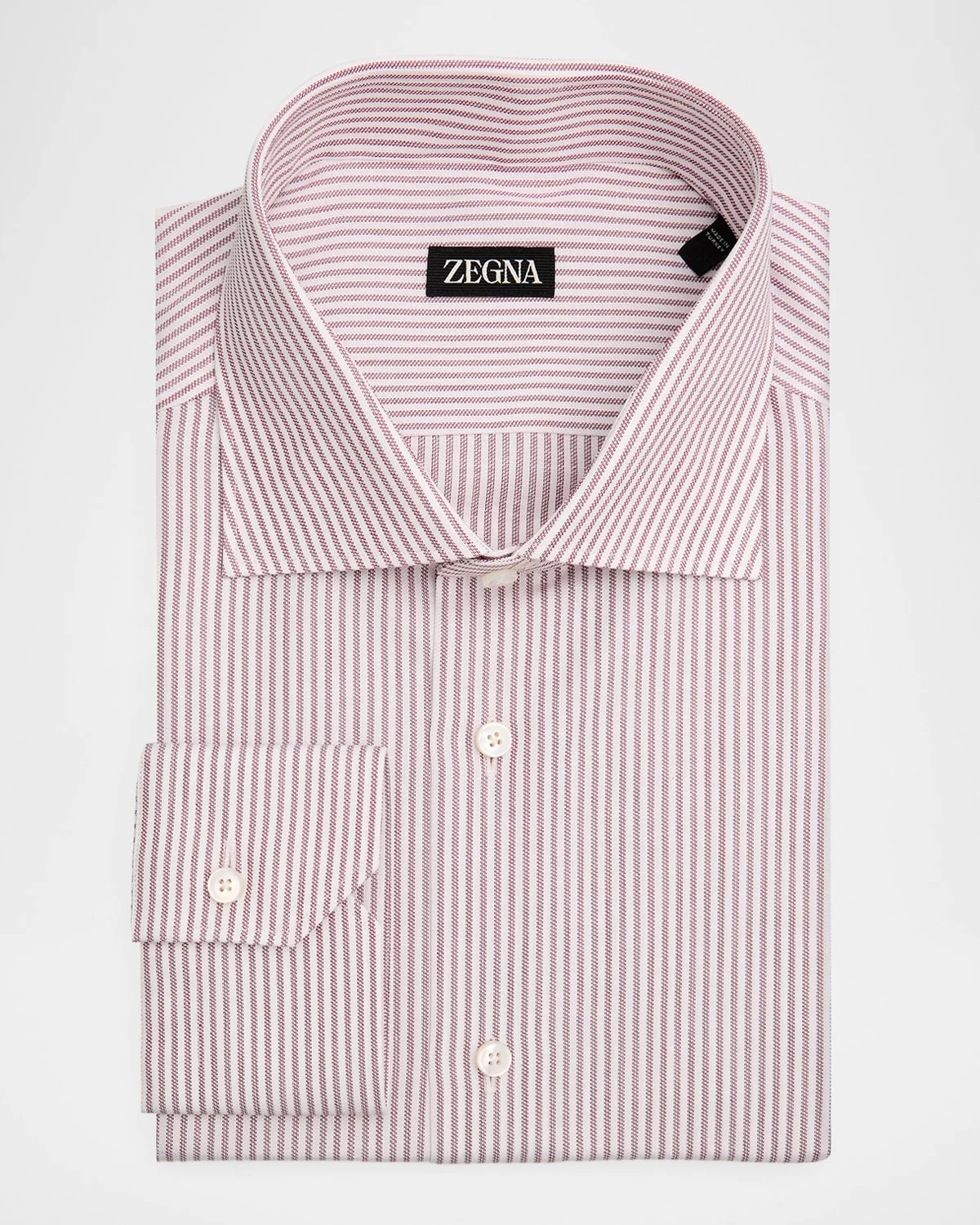 Men's Micro-Stripe Cotton Dress Shirt - 1