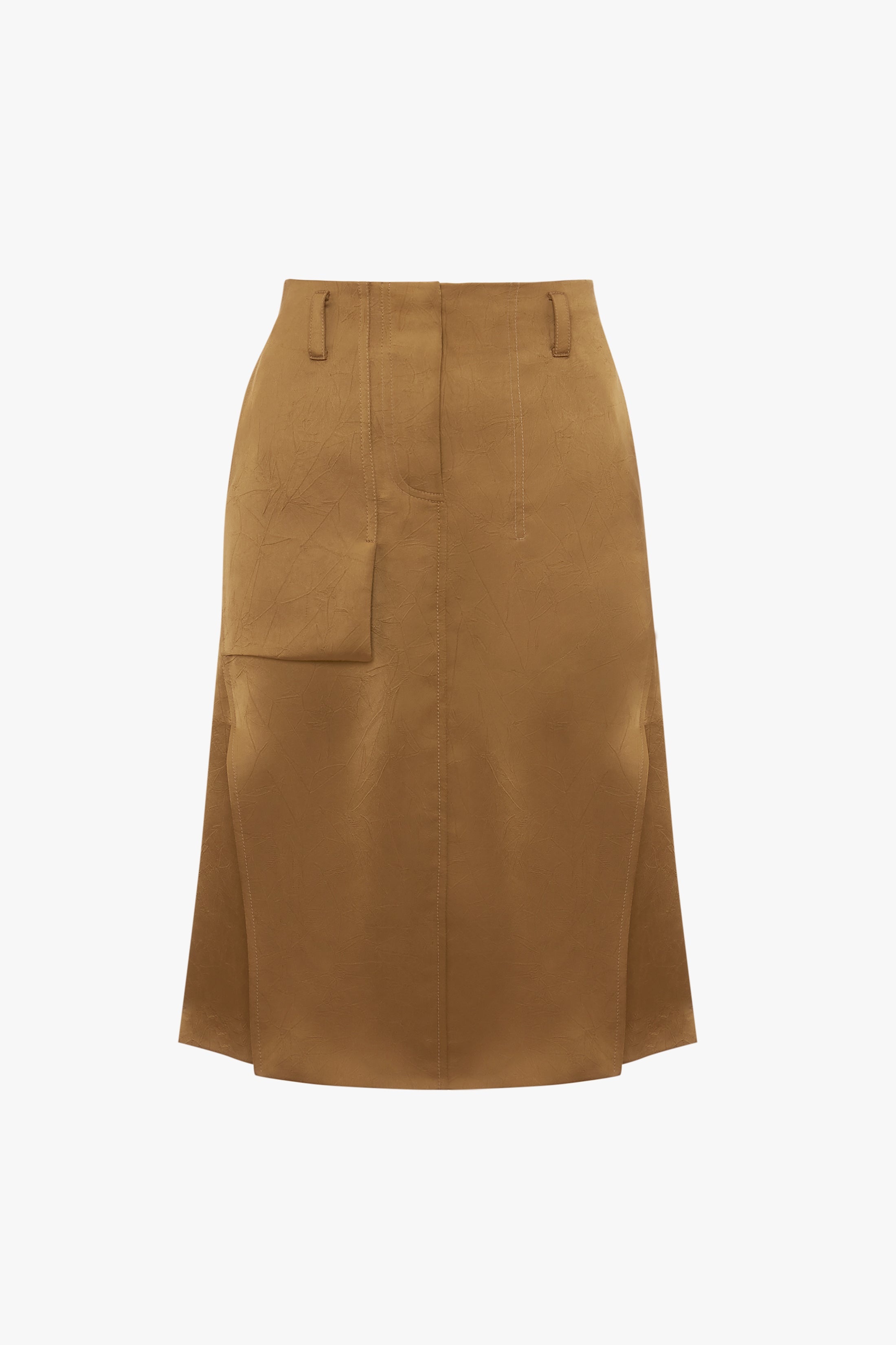 Utility Skirt In Tawny Brown - 1