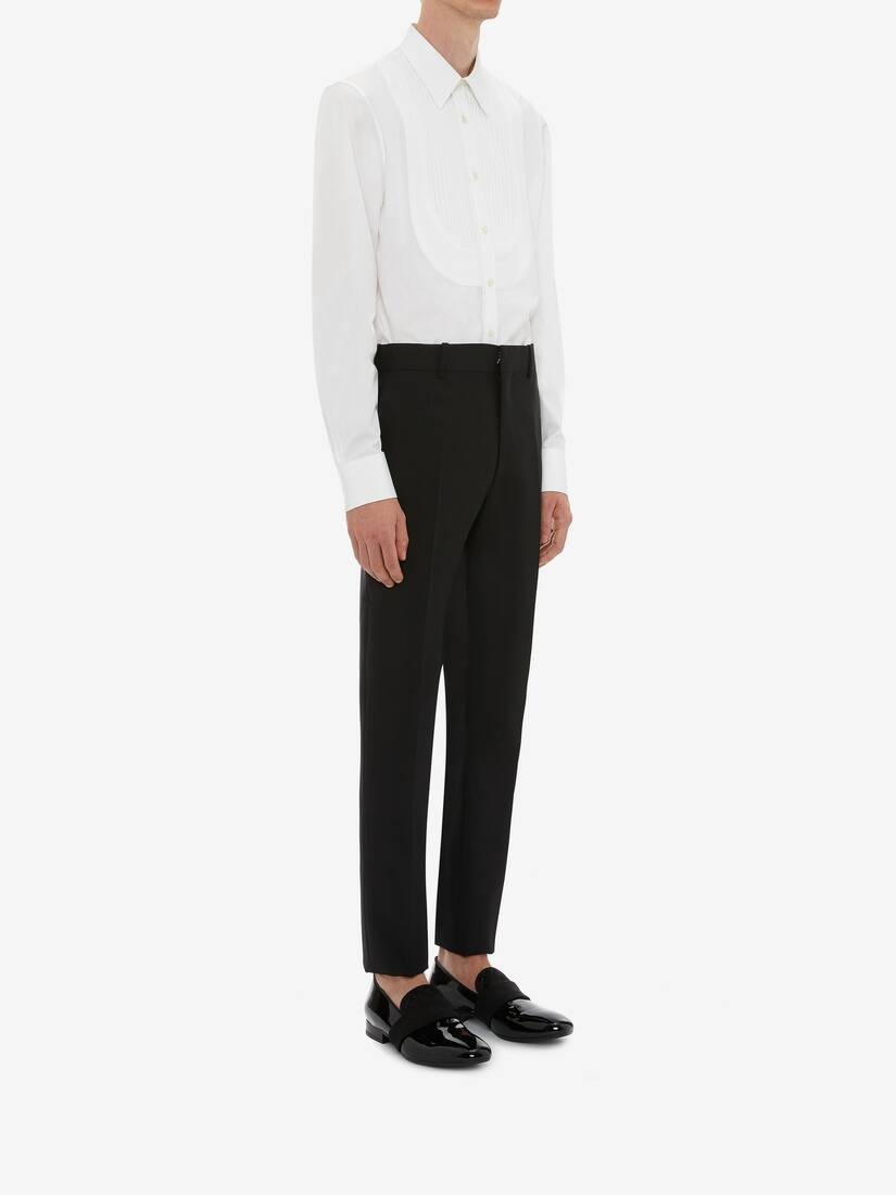 Tuxedo Shirt in White - 3