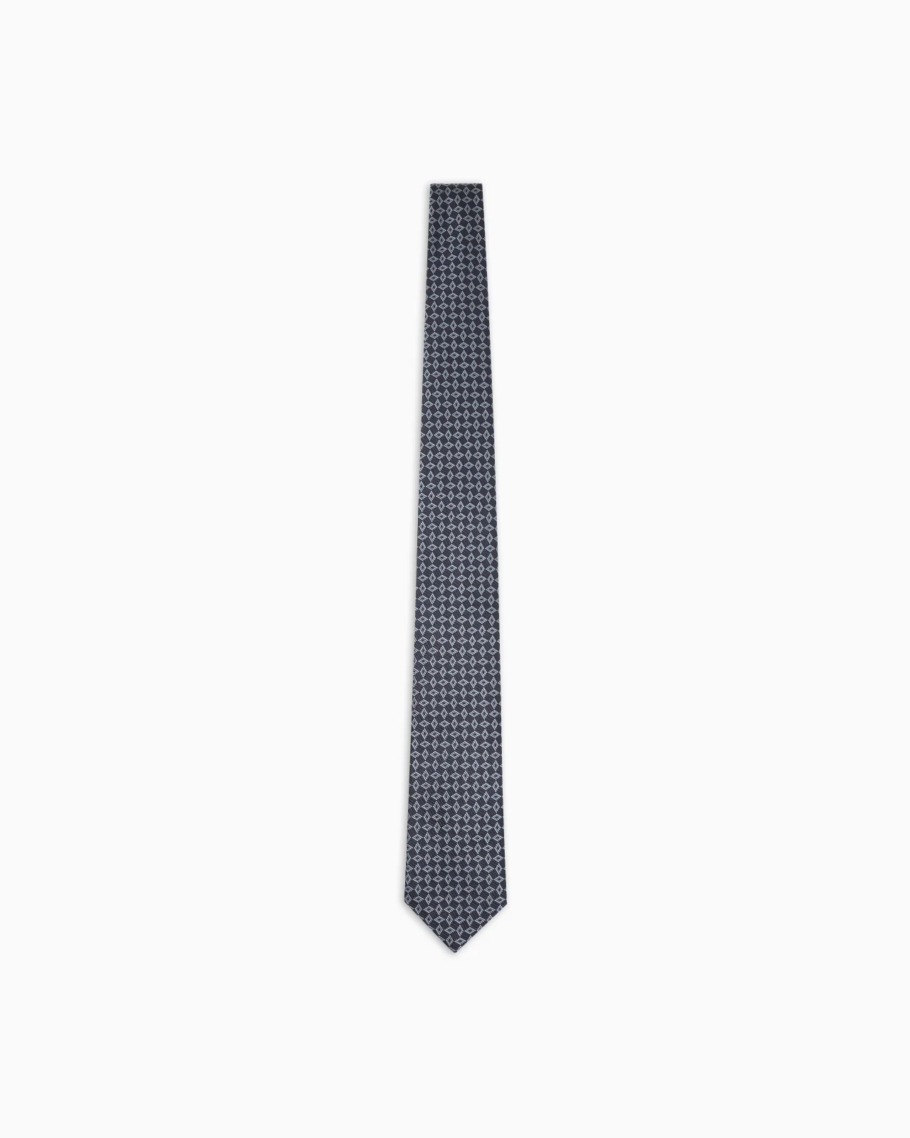 PURE SILK DIAMOND JACQUARD TIE - 1