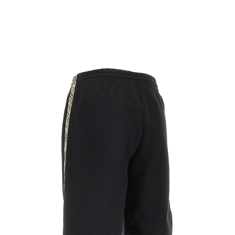 Burberry Sweatpants With Check Trimmings Black Women 4