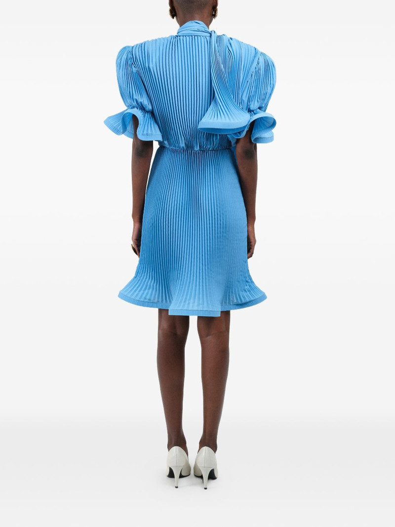 pleated puffy midi dress 5