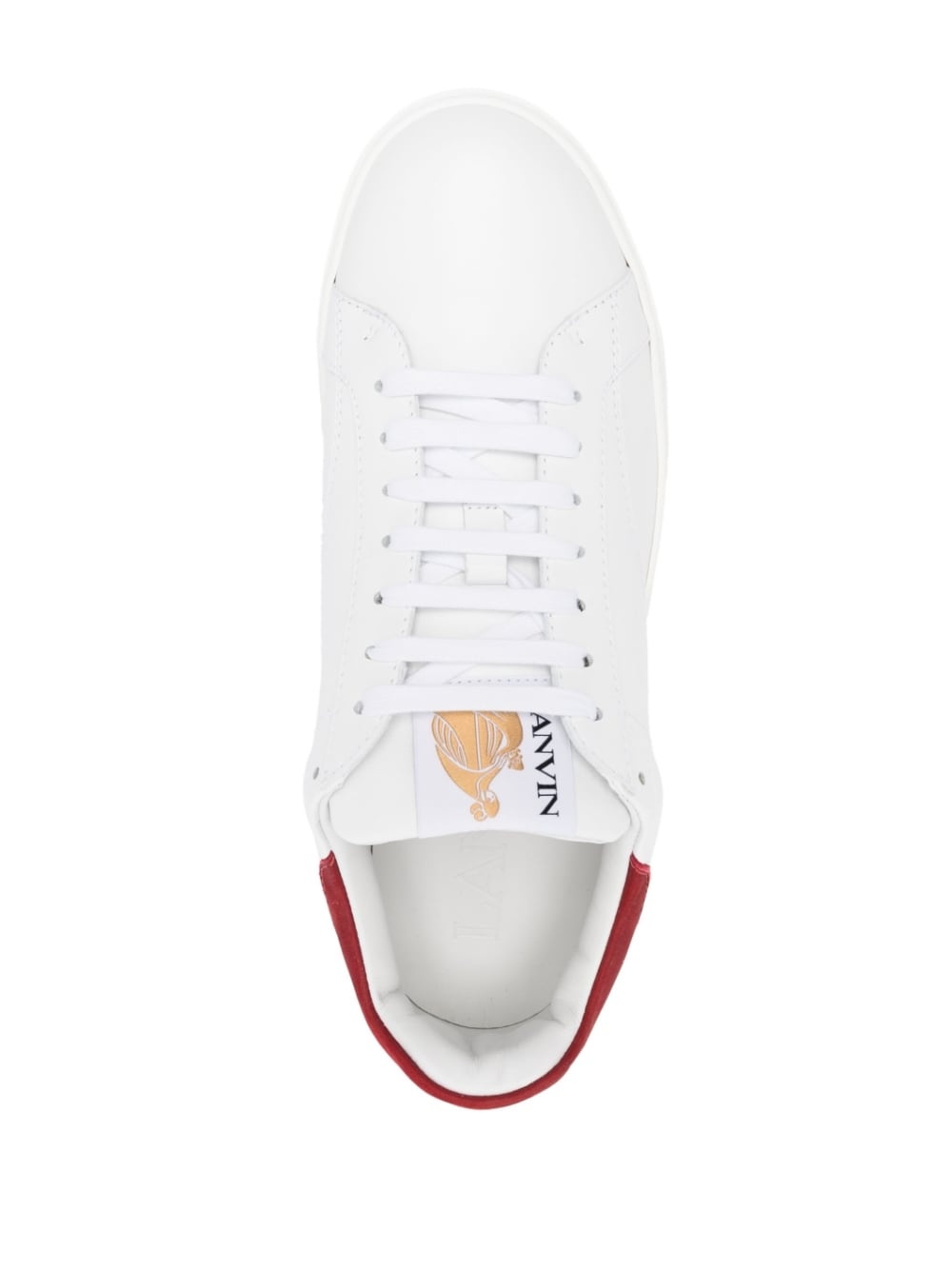 logo-patch lace-up sneakers - 4