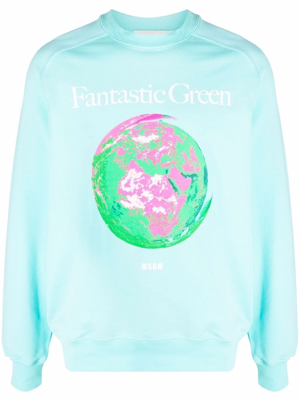 graphic-print organic-cotton sweatshirt - 1