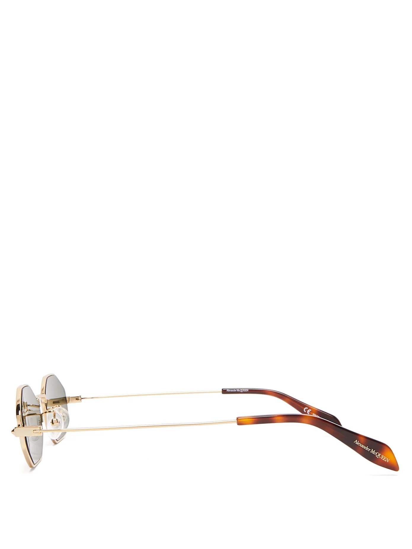 Octagonal metal sunglasses - 4