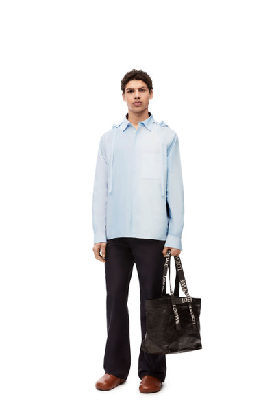 Loewe Hooded shirt in striped cotton outlook