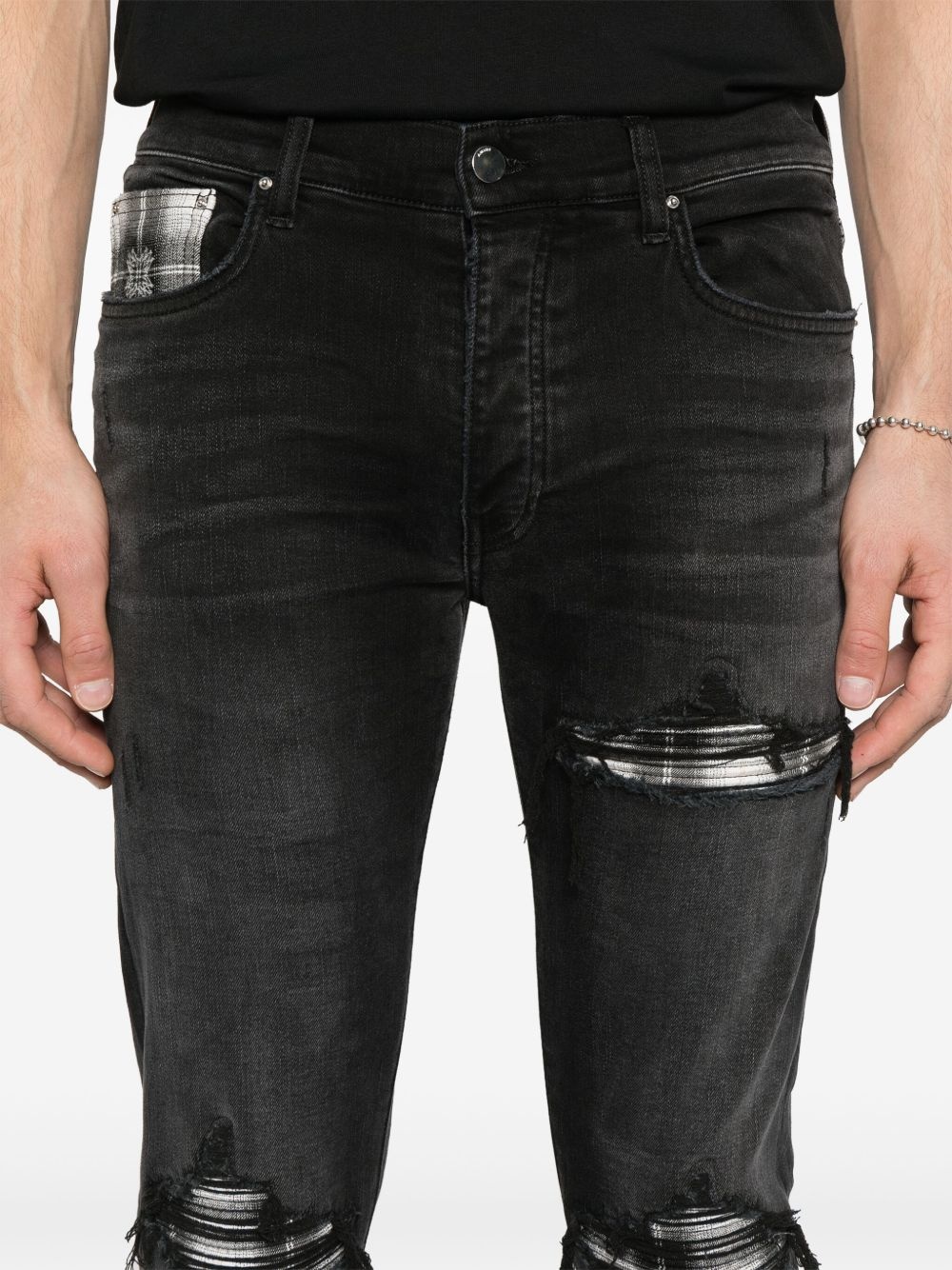 ripped-detailing jeans - 5