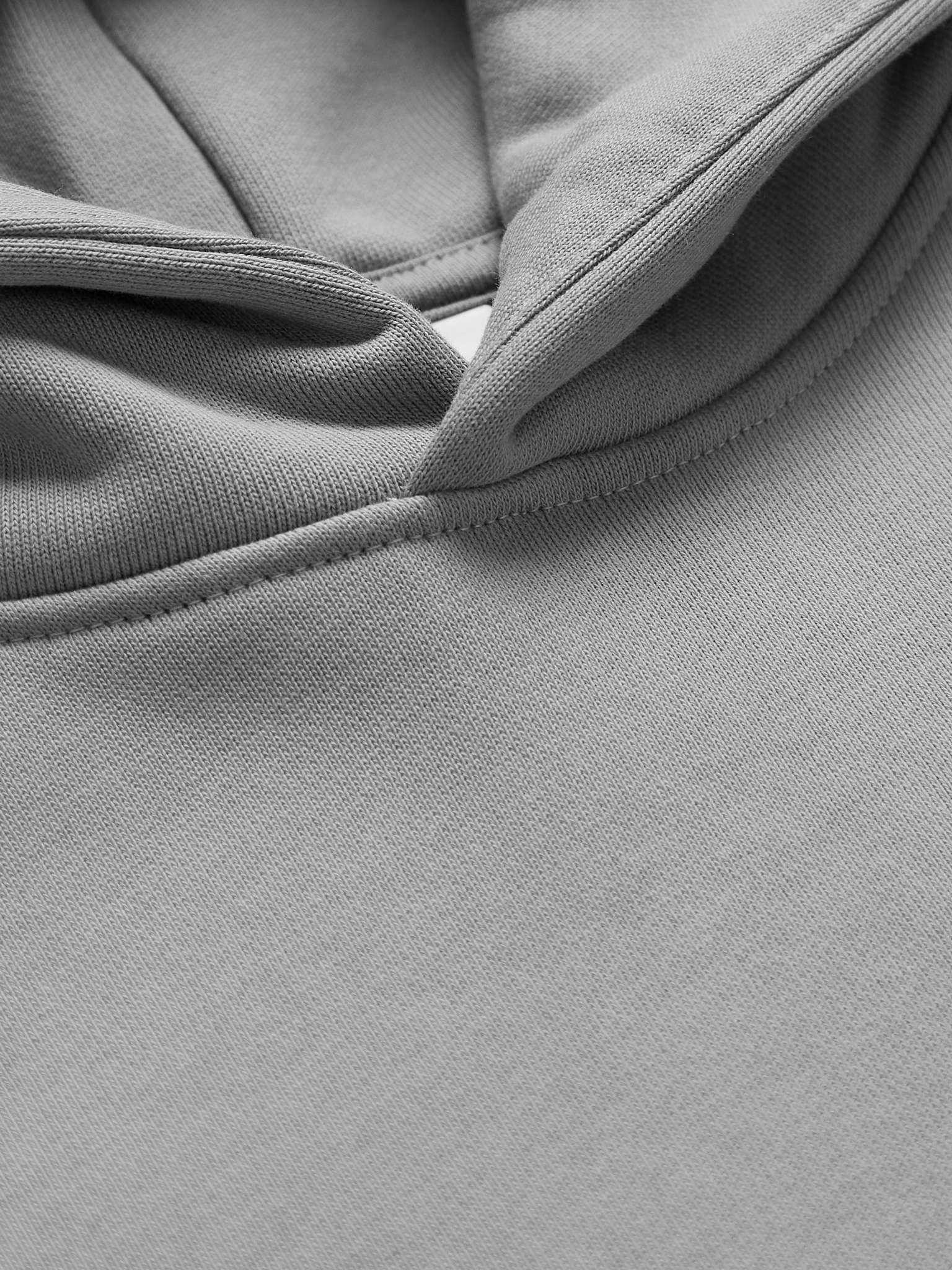 Logo-Appliquéd Cotton-Blend Jersey Hoodie - 5