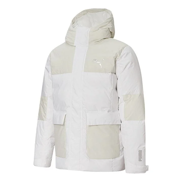 PUMA Protective Down Jacket 'White Beige' 586604-02 - 1