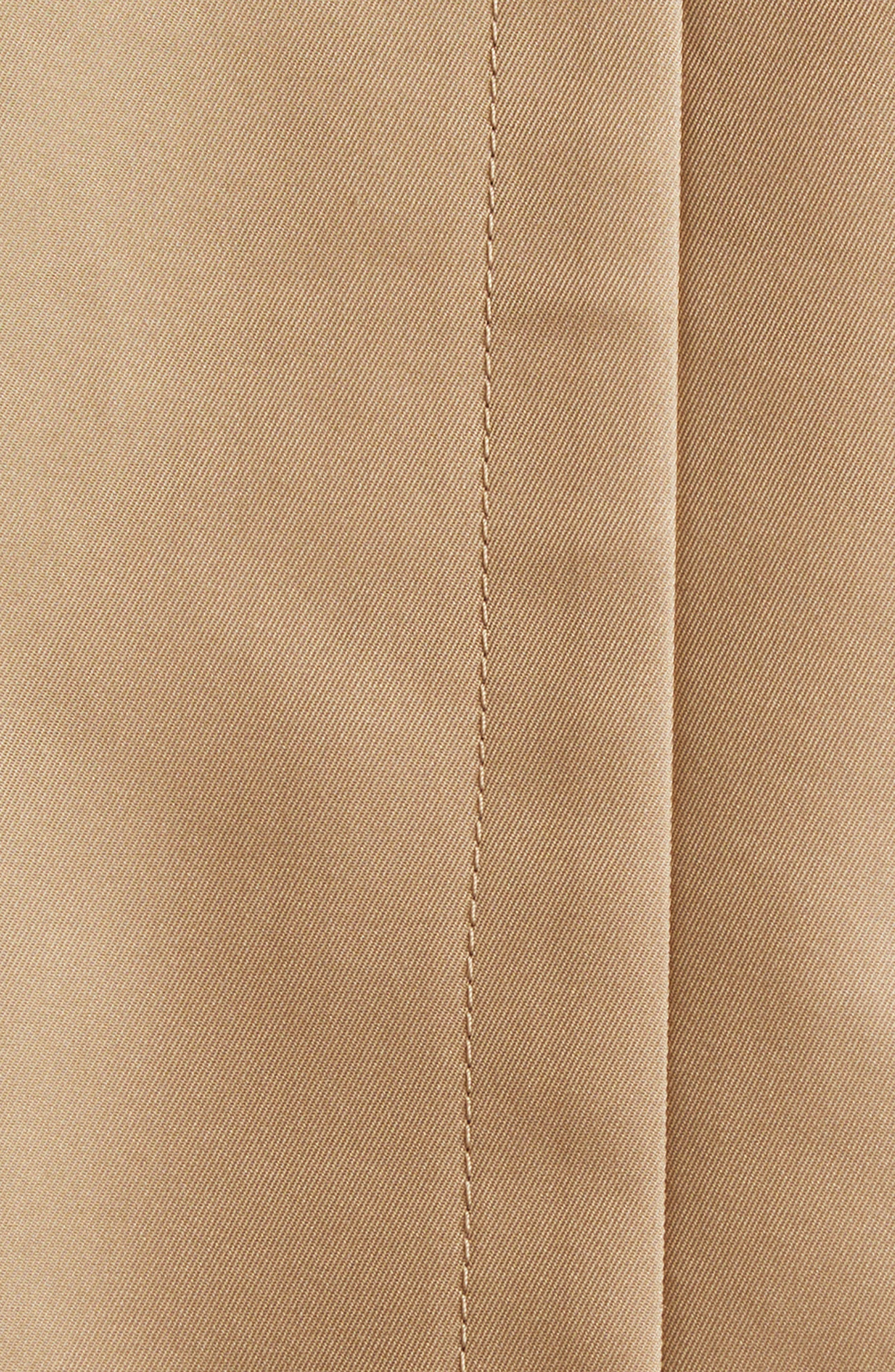 Sacai Hooded Mixed Media Jacket in Beige/Dark Khaki at Nordstrom - 6