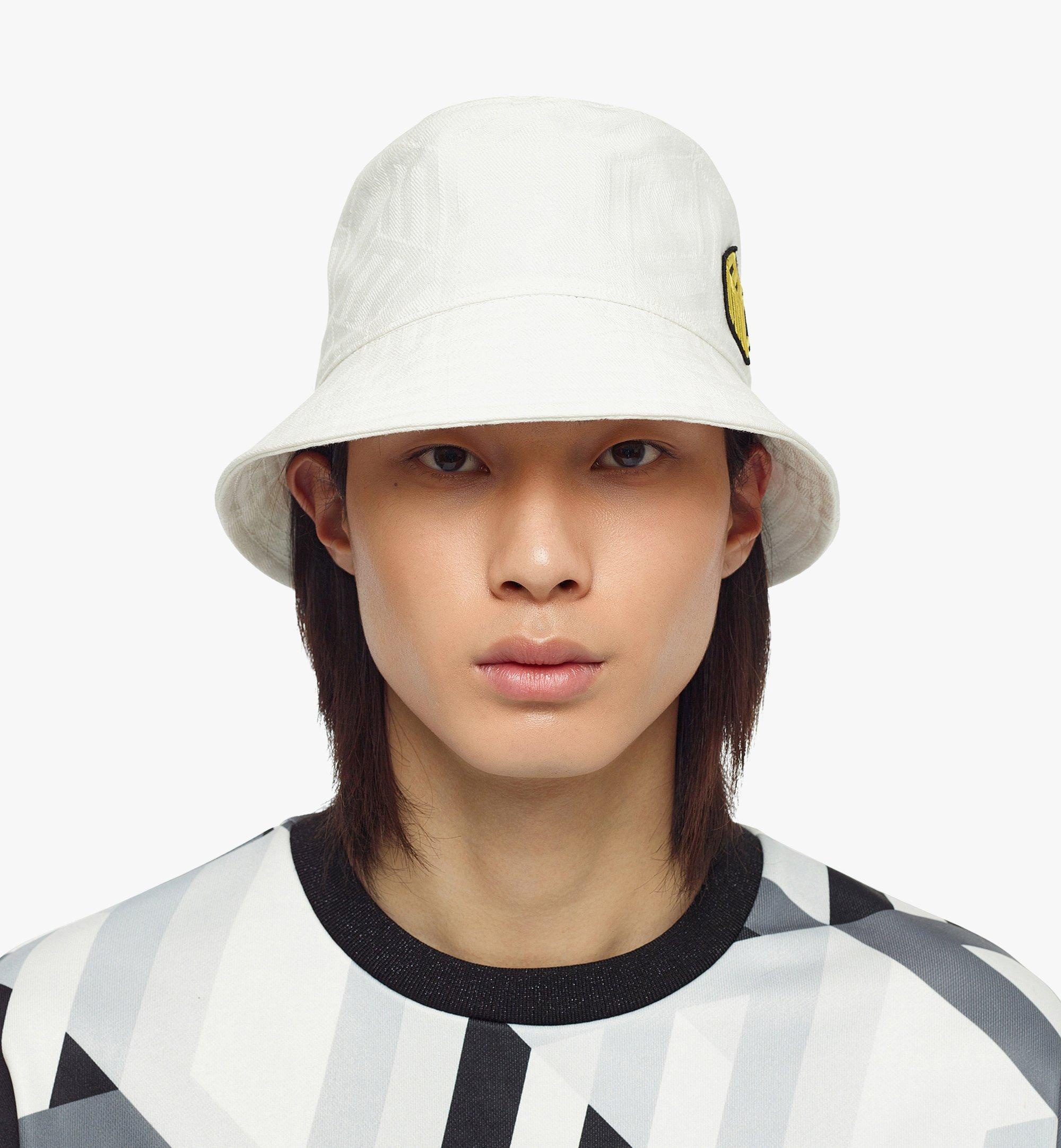 Bucket Hat in Cubic Monogram Denim Jacquard - 5