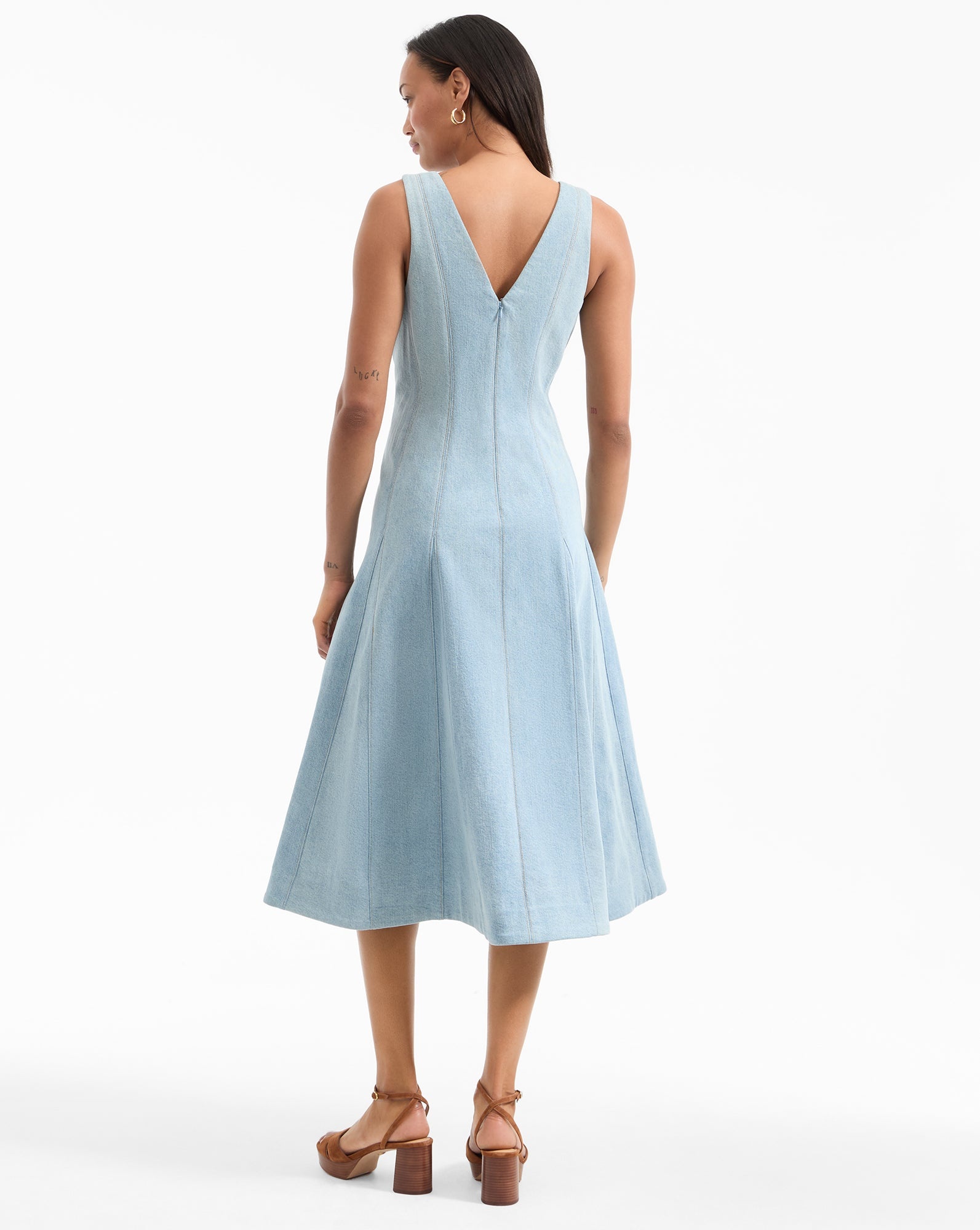 LOU PLEATED MIDI DRESS - 5