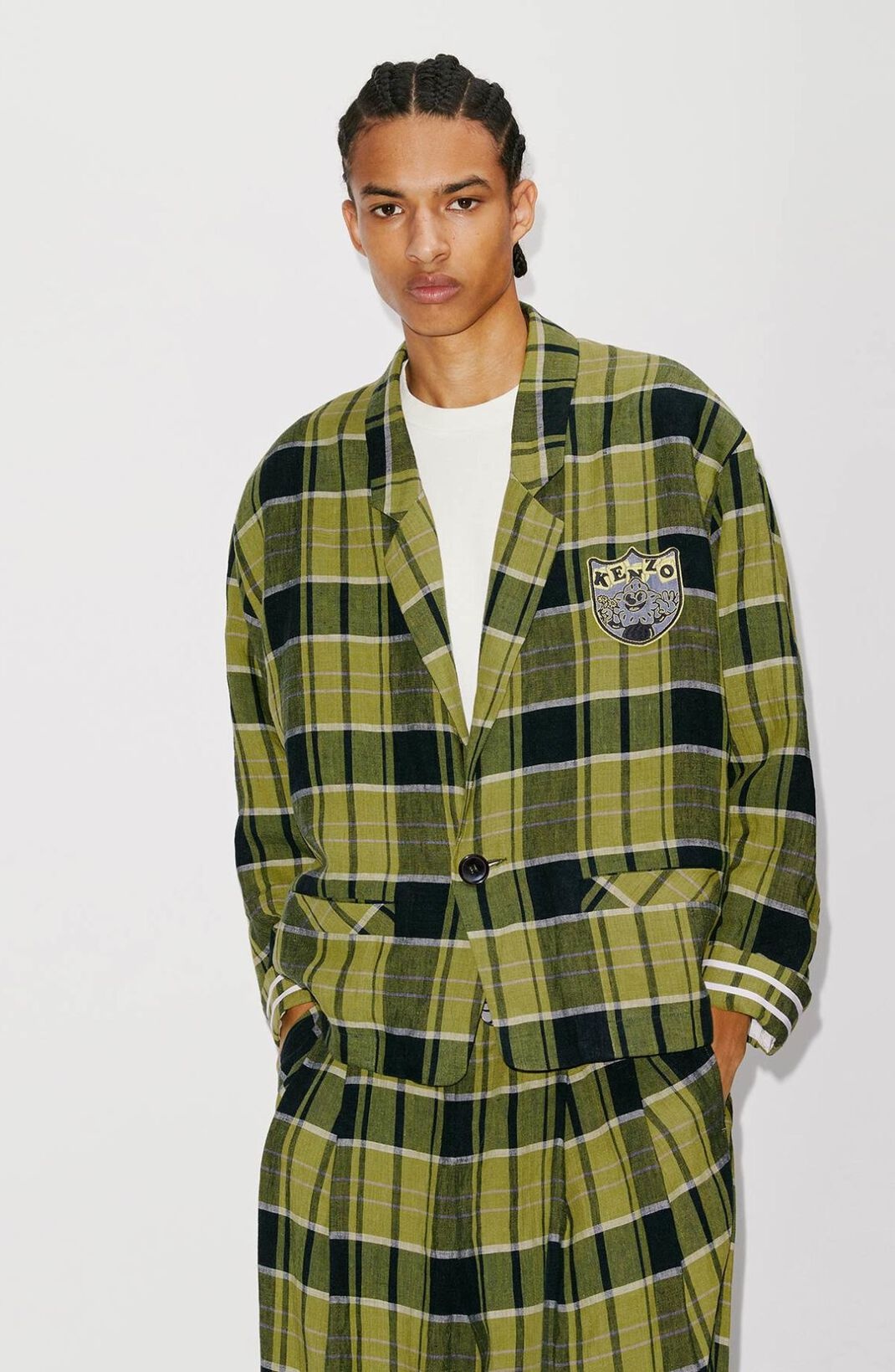 'BOKE Boy' check workwear jacket - 4