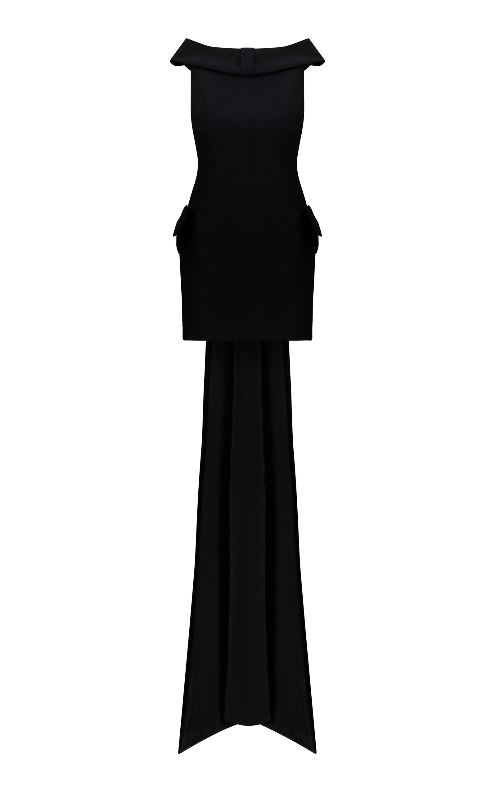 Daphne Train-Detailed Mini Dress black - 7
