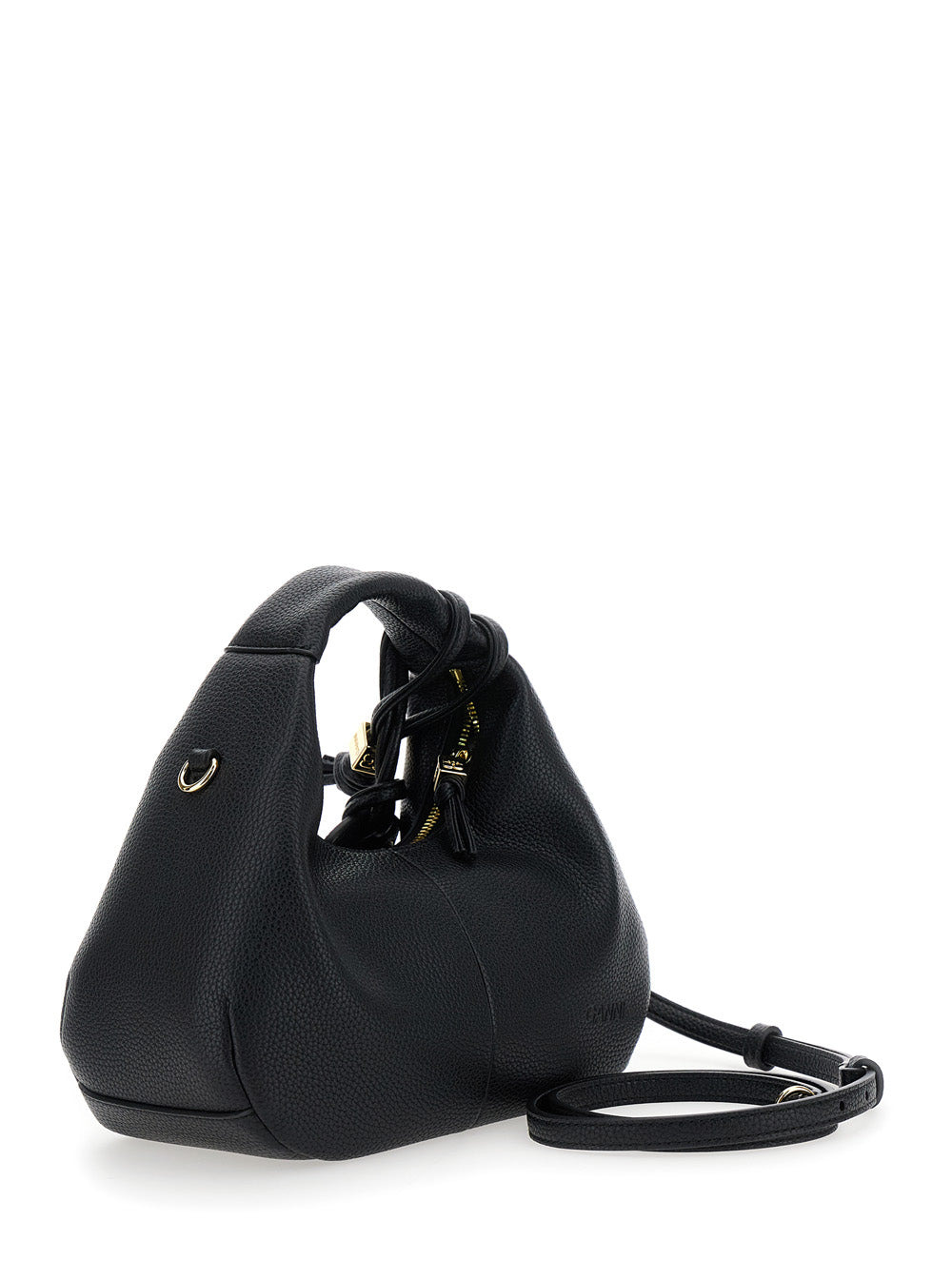 Ganni Women Hobo Mini Grained - 3