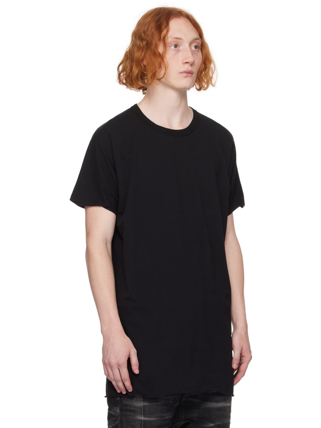 Black Taped Seams T-Shirt - 2