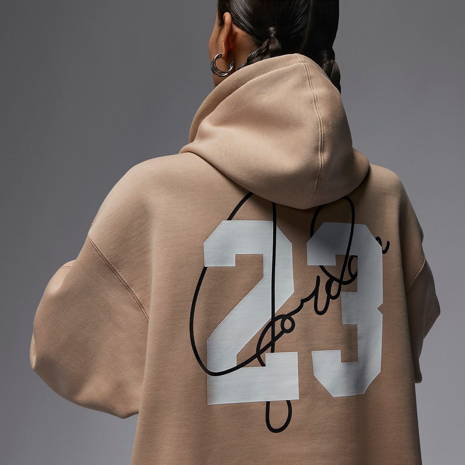 (WMNS) Air Jordan AJGirl Hoodie 'Hemp' FZ4334-221 - 4