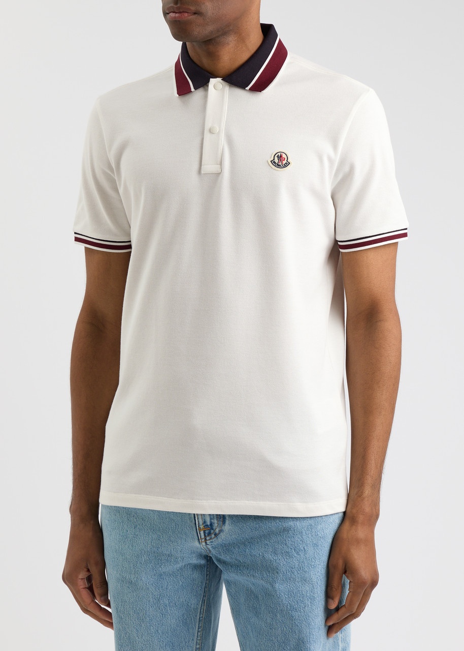 Moncler Piqué Cotton Polo Shirt - 2