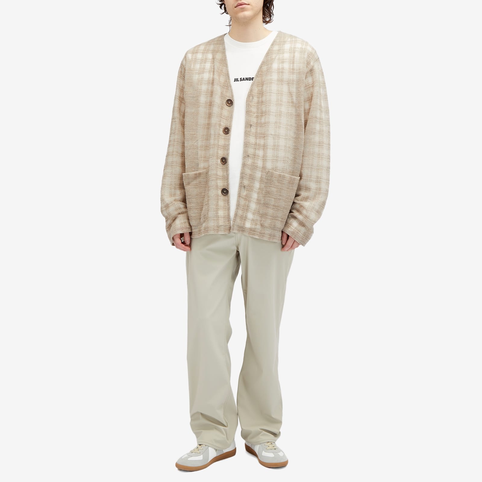 大人気♪【Jil Sander】Plus Long Sleeve Logo Active T-Shirt Jil Sander Men's Plus Long Sleeve Active T-Shirt in Black