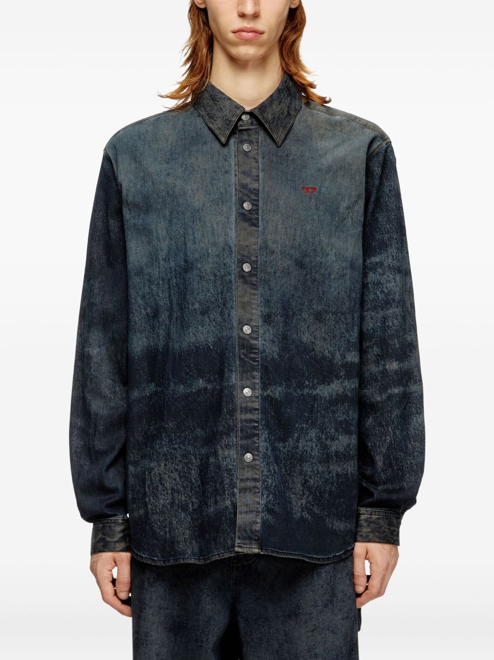 S-Simply-EPBS acid-wash denim shirt - 3