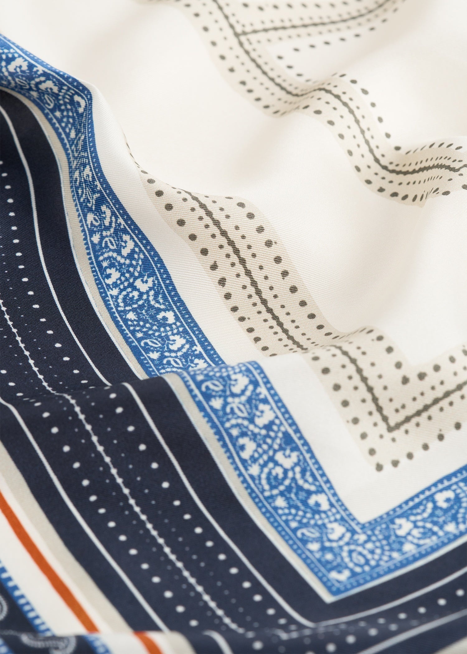 Collector scarf ecru/navy - 5