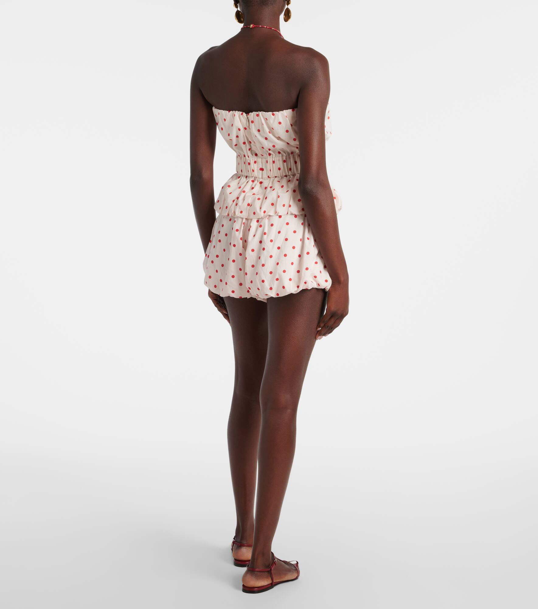 Aurelia polka-dot linen top - 3