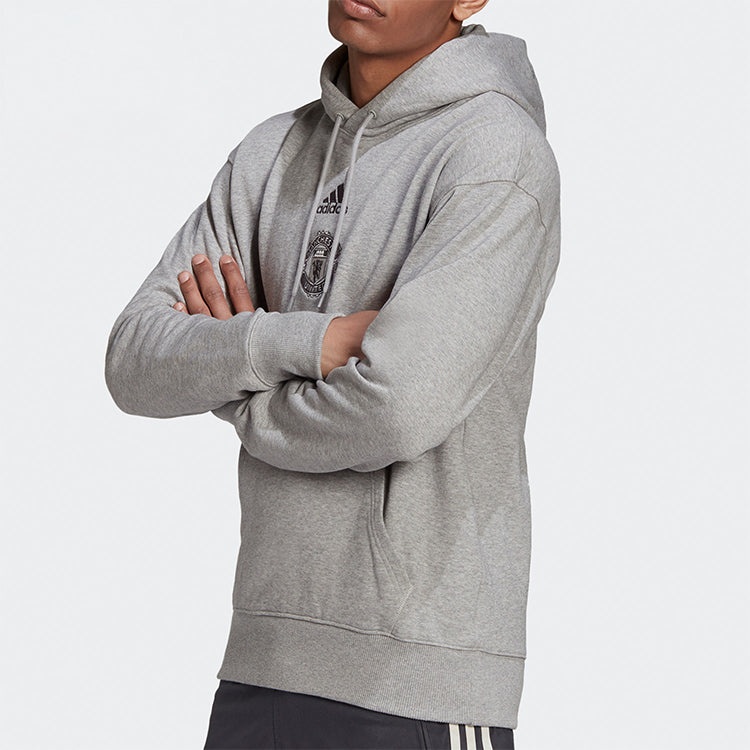 adidas 20-21 Season Manchester United Soccer/Football Training Athleisure Casual Sports hooded Pullo - 3