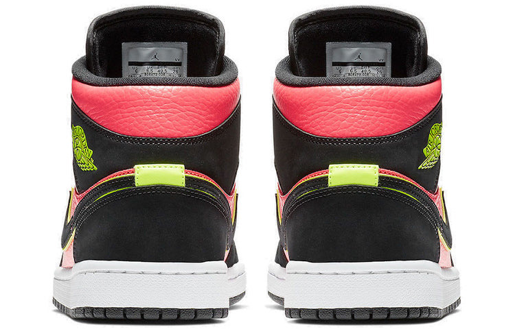 (WMNS) Air Jordan 1 Retro Mid 'Hot Punch Volt' BQ6472-006 - 5