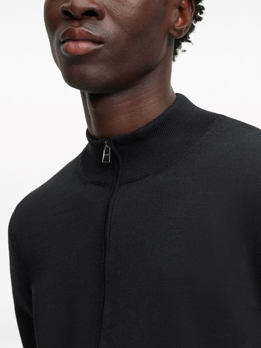 zip-up virgin-wool cardigan - 5