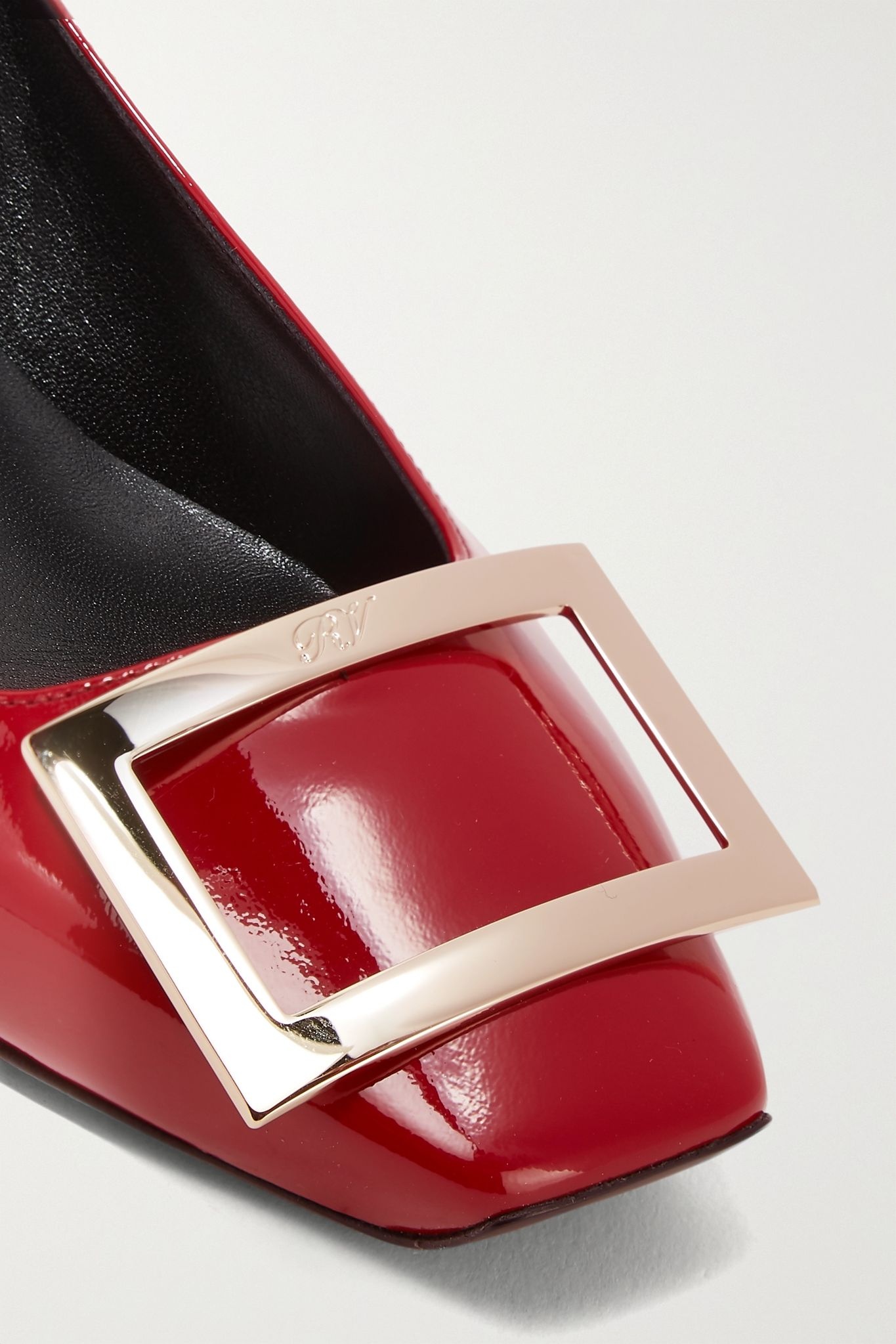 Decollete Trompette patent-leather pumps - 5