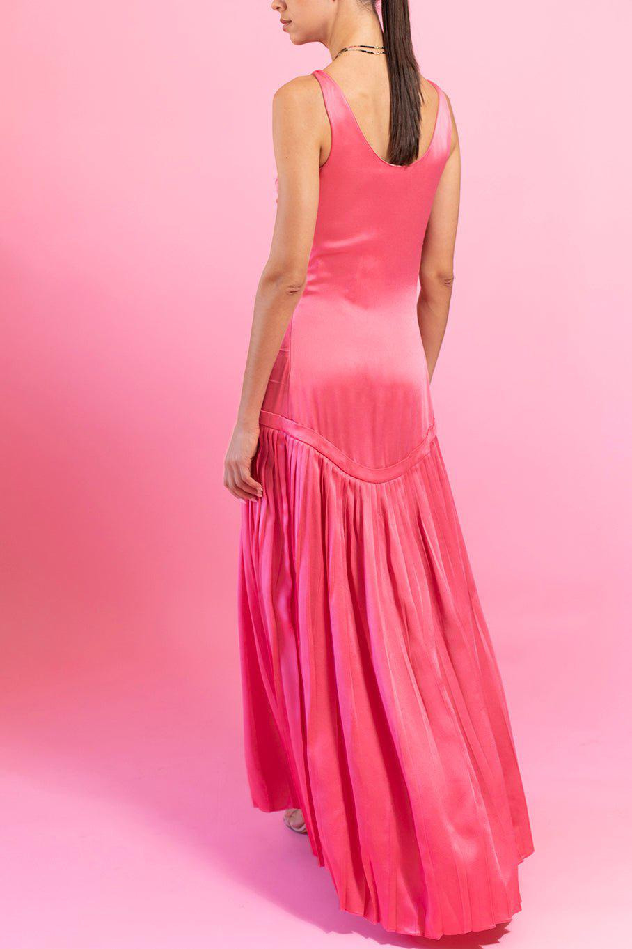 Plisset Sleeveless Gown - 4