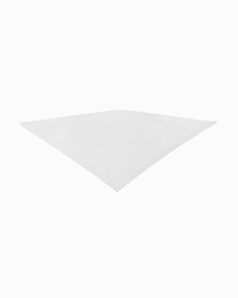 The Voile Scarf: White Cotton Voile 1