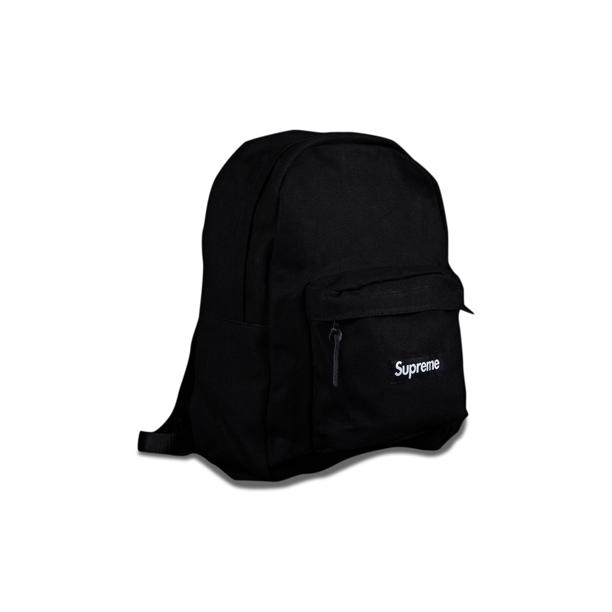 Supreme Canvas Backpack BLACK シュプリーム Buy Supreme Canvas Backpack 'Black' - FW21B25 BLACK | GOAT