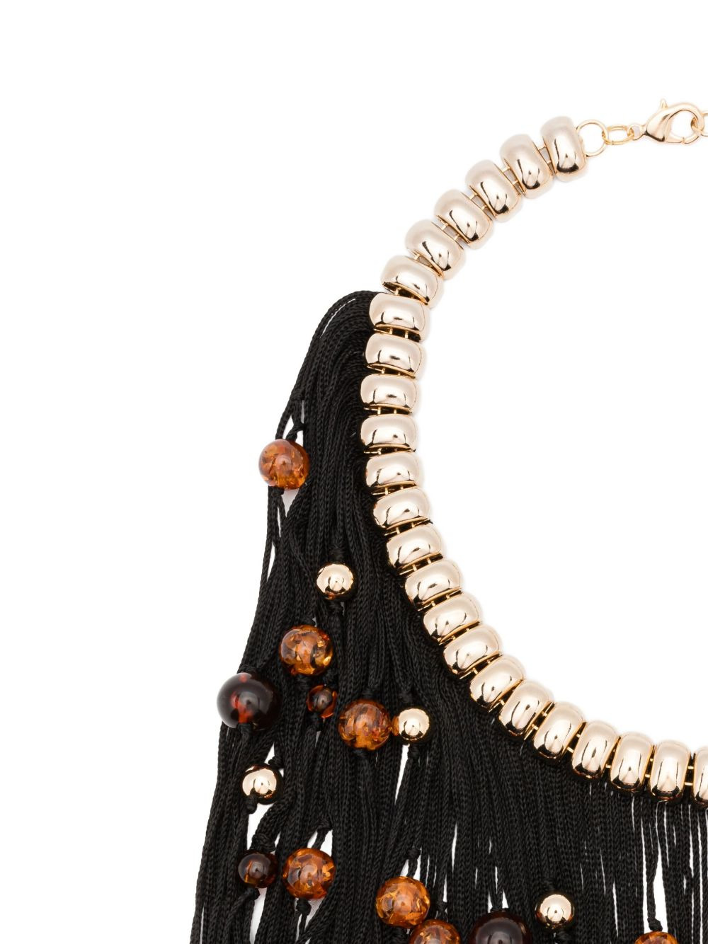 beaded fringe necklace - 2