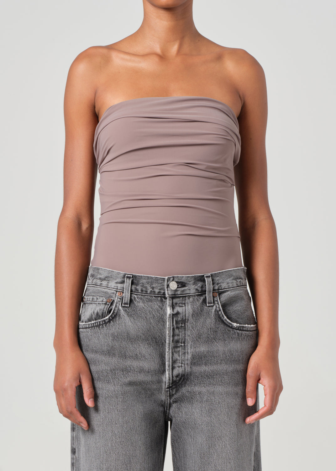 GWYNETH BODYSUIT IN TAUPE - 2