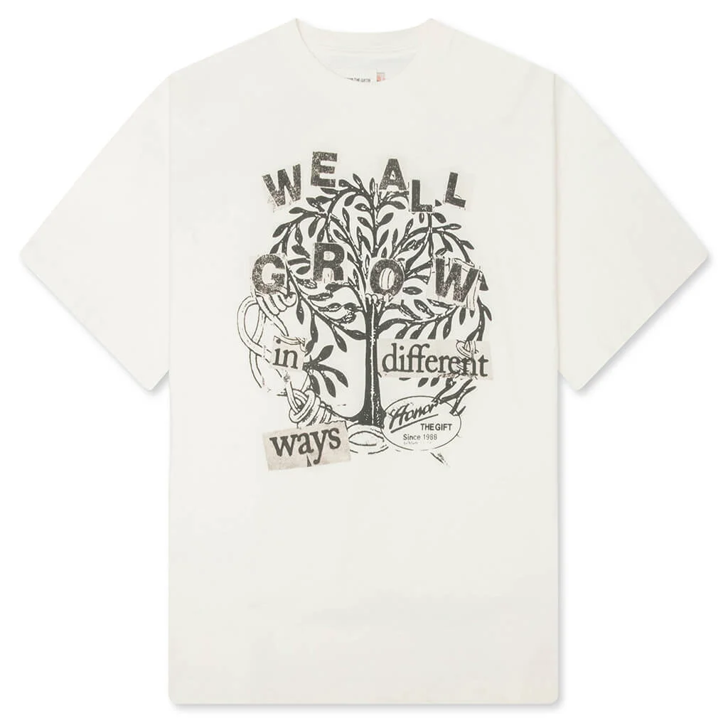 WE ALL GROW TEE - WHITE - 1