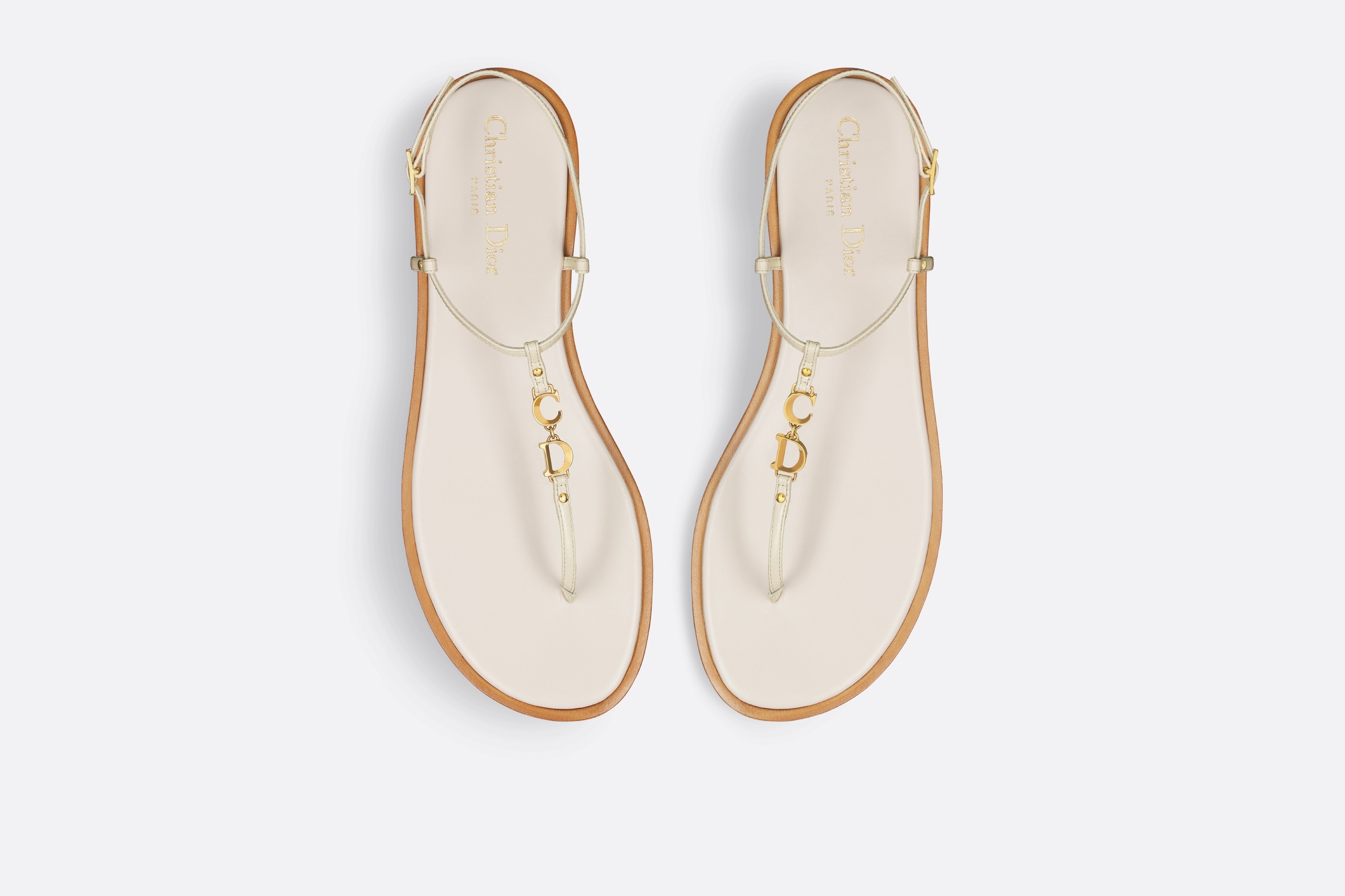 Dior ◆ Dioriviera C'est Dior Thong Sandal Dioriviera D-Sand Thong Sandal Black Lambskin | DIOR