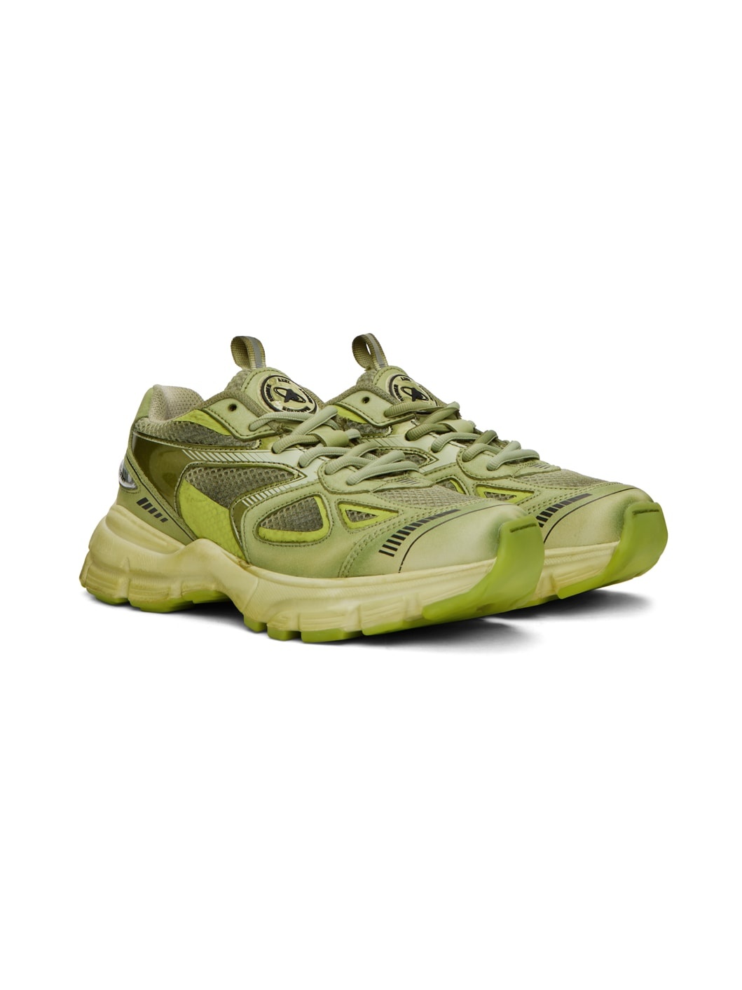 Green Marathon Dip-Dye Sneakers - 4