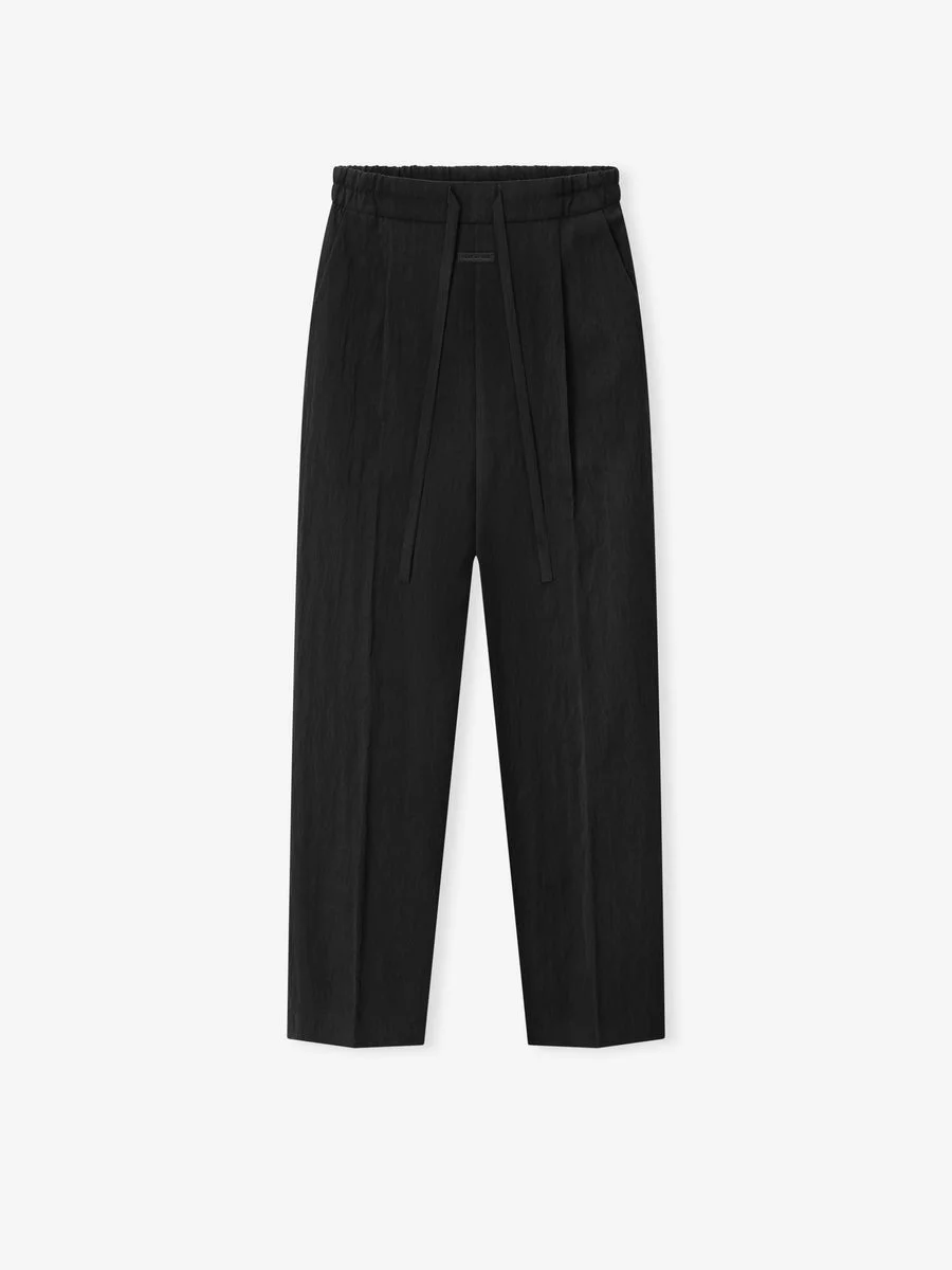 Tencel Nylon Drawstring Straight Pant - 1